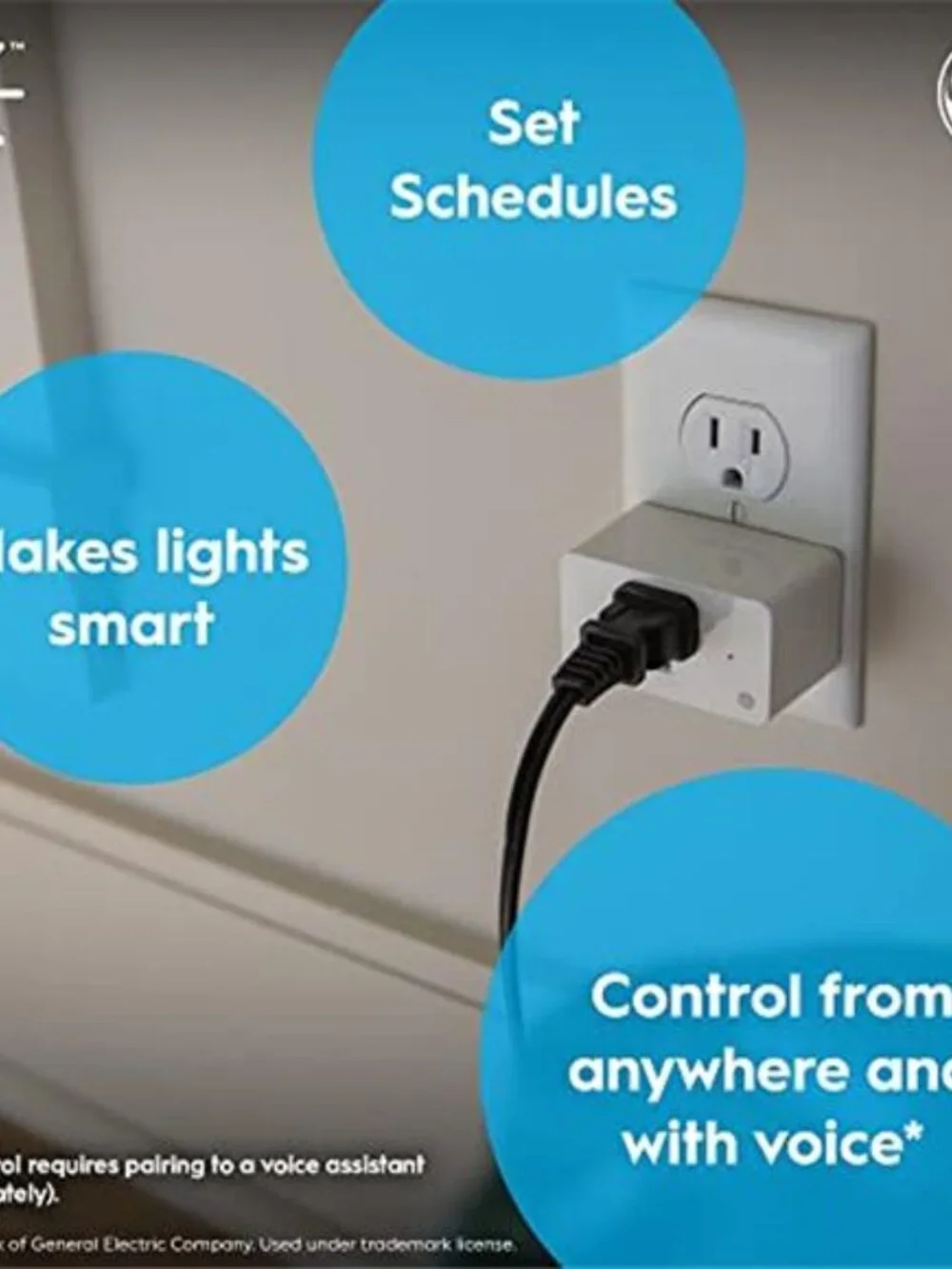 Smart Indoor Plug, Smart Outlet Control, WiFi Outlet Plug, Matter Compatible